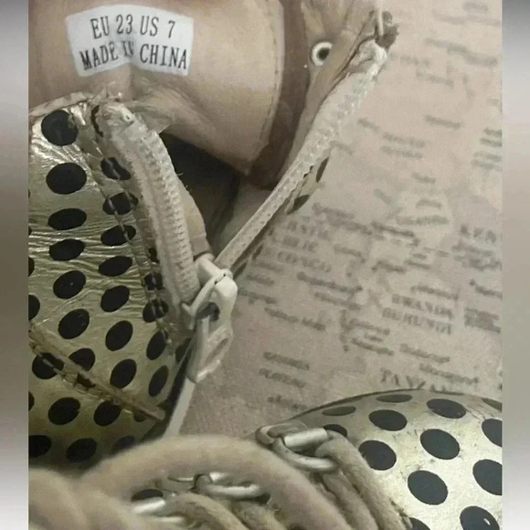 AKID Polka Dot Boots Size 7 - Picture 9 of 10